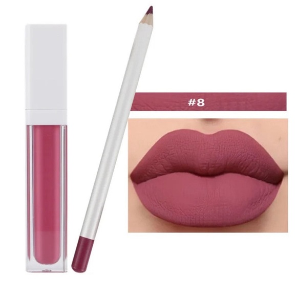 Matte Lipstick Kit Makeup Cosmetic Hyaluronic Acid Aloe Vera Pigment Sunscreen - Picture 7 of 10